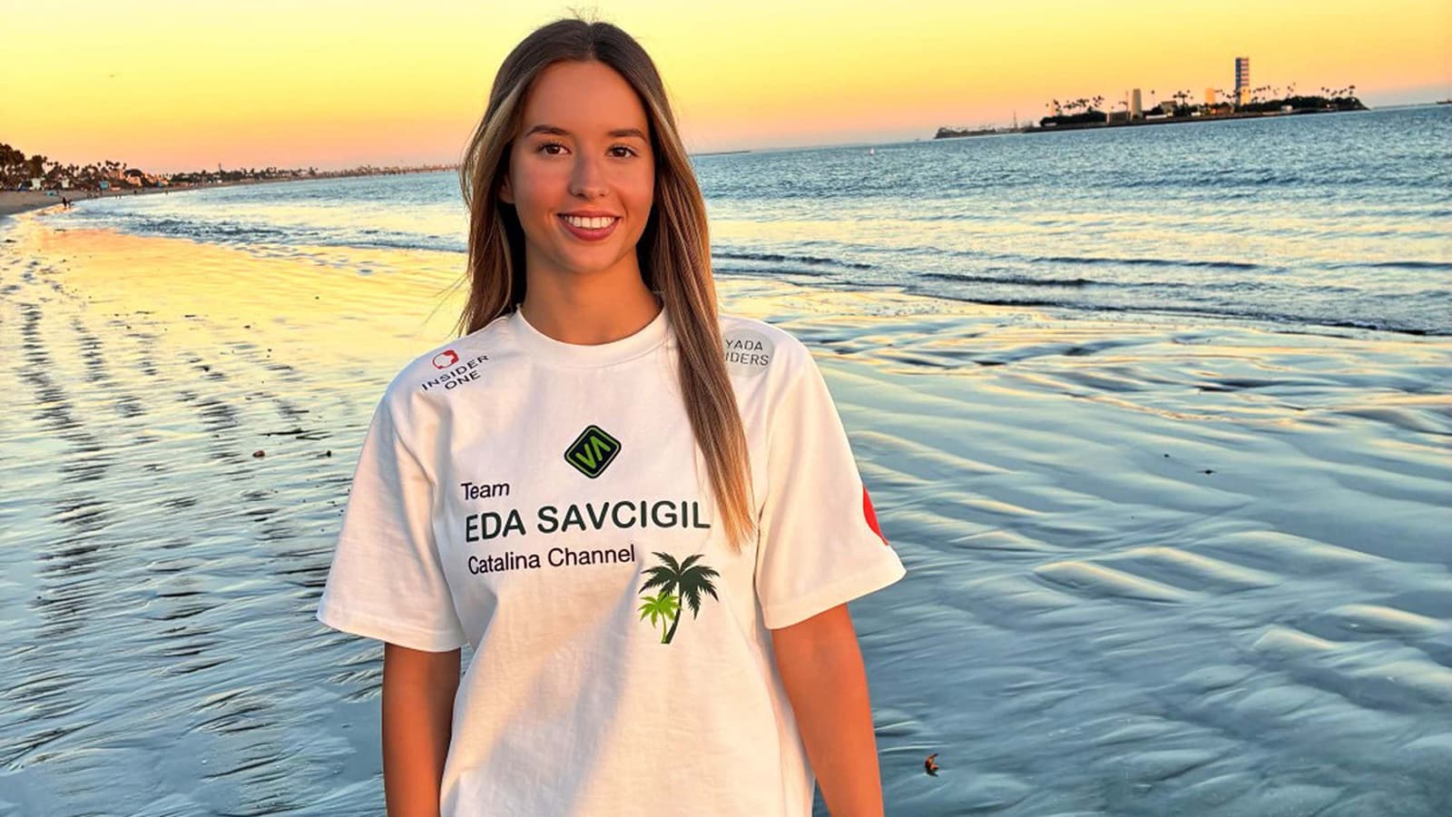 Eda Savcıgil, Catalina Kanalı geçişini iki rekorla tamamladı