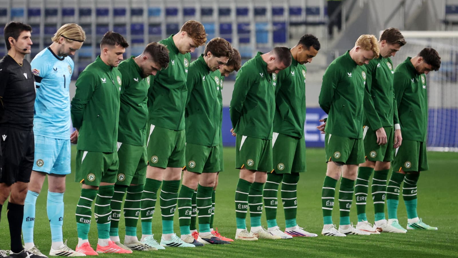 İrlanda-İsrail maçında futbolculardan Gazze protestosu